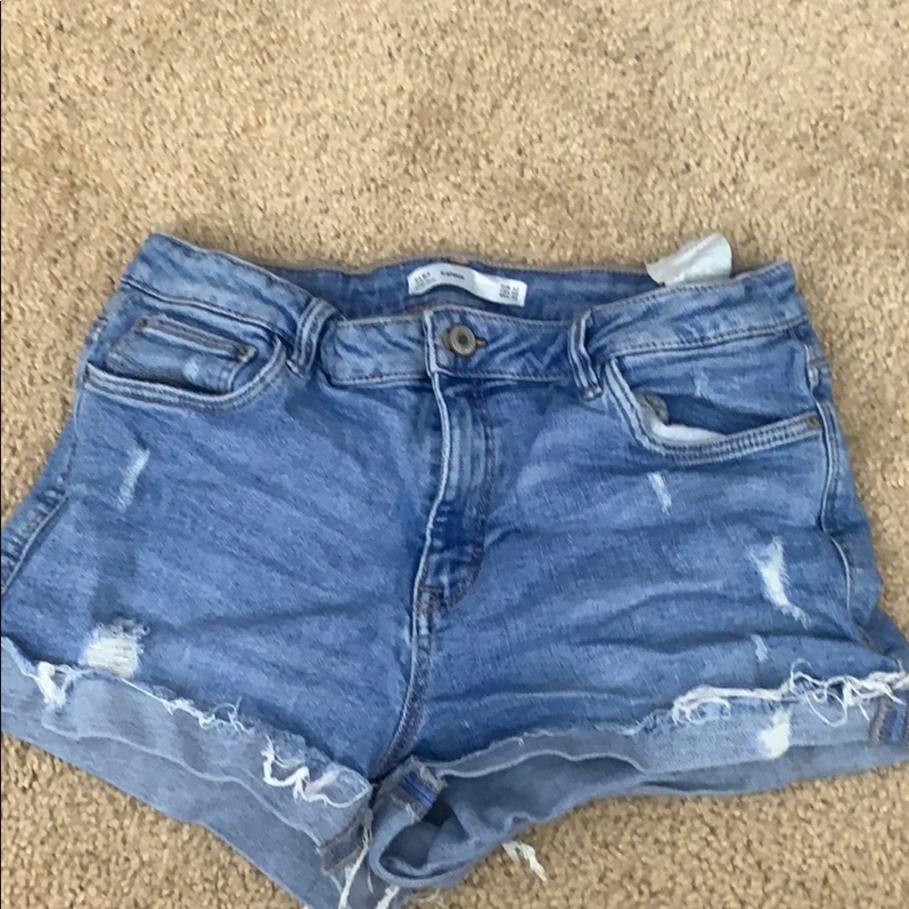Zara denim shorts